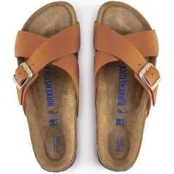 Birkenstock Two-Strap Sandals<Siena Soft Footbed Pecan