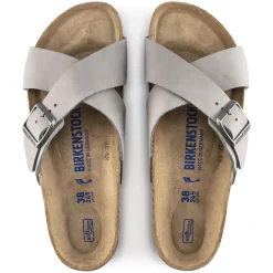 Birkenstock Two-Strap Sandals<Siena Soft Footbed Dove Gray