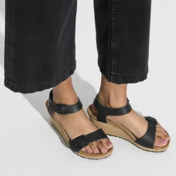 Birkenstock Two-Strap Sandals<Soley Black
