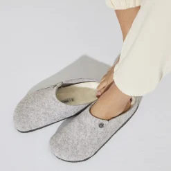 Birkenstock Slippers<Zermatt Shearling Light Grey